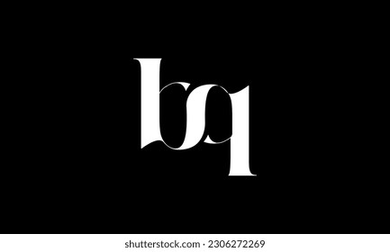 BQ, QB, letras abstractas Monograma