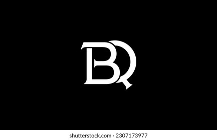 BQ, QB, Abstract letters Logo Monogram
