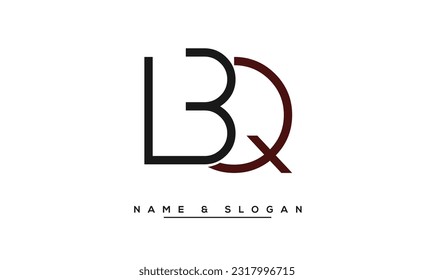 BQ,  QB  Abstract  Letters Logo Monogram