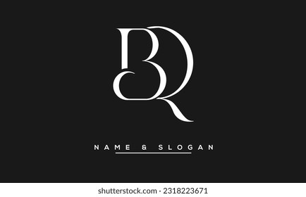 BQ,  QB  Abstract Letters Logo  Monogram
