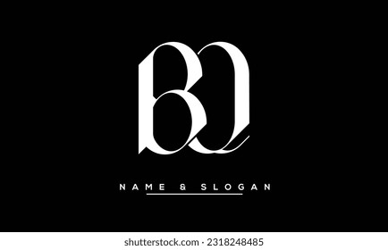 BQ,  QB  Abstract  Letters  Logo  Monogram