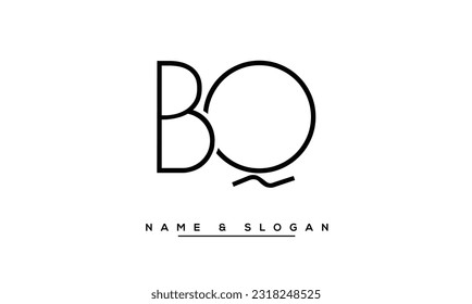 BQ,  QB  Abstract  Letters  Logo  Monogram
