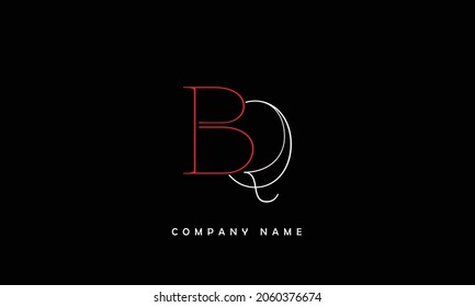 BQ, QB Alphabets Letters Logo Monogram