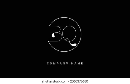 BQ, QB Alphabets Letters Logo Monogramm