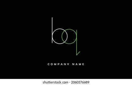 BQ, QB Alphabets Letters Logo Monogram