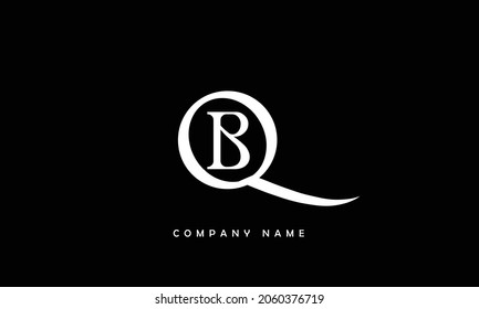 BQ, QB Alphabets Letters Logo Monogram