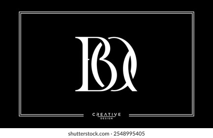 BQ, QB, B, Q, Abstract Letters Logo Monogram
