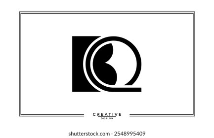 BQ, QB, B, Q, Abstract Letters Logo Monogram