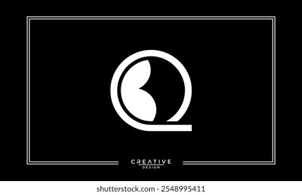BQ, QB, B, Q, Abstract Letters Logo Monogram