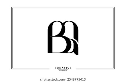 BQ, QB, B, Q, Abstract Letters Logo Monogram