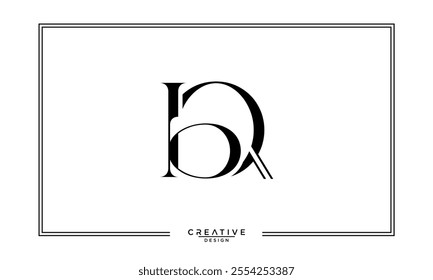 BQ, QB, B, Q, Abstract Letters Logo Monogram