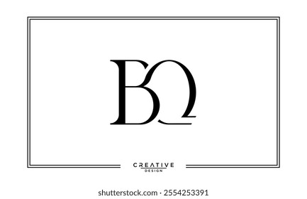 BQ, QB, B, Q, Abstract Letters Logo Monogram