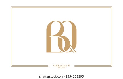 BQ, QB, B, Q, Abstract Letters Logo Monogram