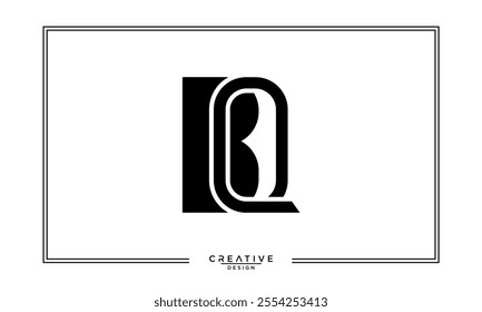 BQ, QB, B, Q, Abstract Letters Logo Monogram