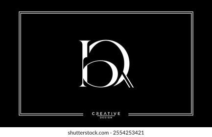 BQ, QB, B, Q, Abstract Letters Logo Monogram