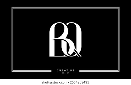 BQ, QB, B, Q, Abstract Letters Logo Monogram