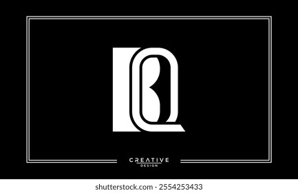 BQ, QB, B, Q, Abstract Letters Logo Monogram