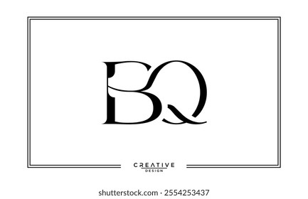 BQ, QB, B, Q, Abstract Letters Logo Monogram