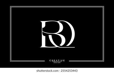 BQ, QB, B, Q, Abstract Letters Logo Monogram