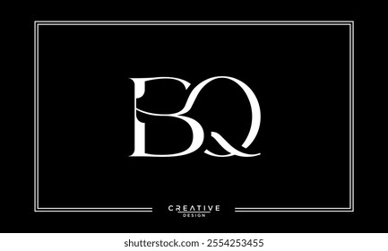 BQ, QB, B, Q, Abstract Letters Logo Monogram