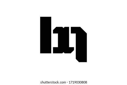 bq oder qb und b, q Lowercase Letter Initial Logo Design, Vektorvorlage