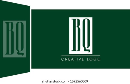 BQ QB Letter Logo Design Template Vector
