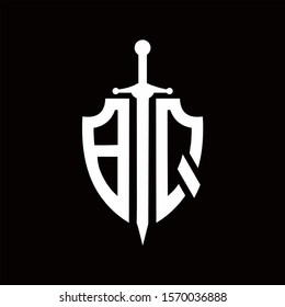 BQ shield logo with sword
