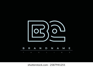 BQ Technology Letter Logo Template. This tech letter logo is a graphic mark that uses letters to represent a technology company.