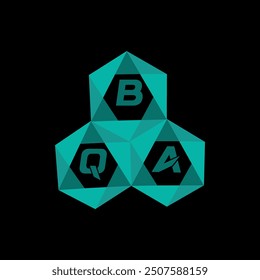 BQA creative minimalist letter logo. BQA unique vector initials alphabet letter logo design
