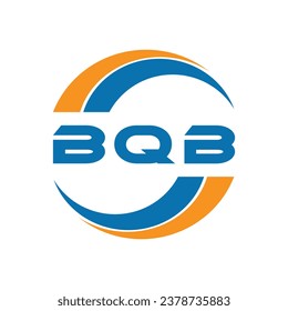BQB letter logo design on a white background or Monogram logo design for entrepreneur and business.