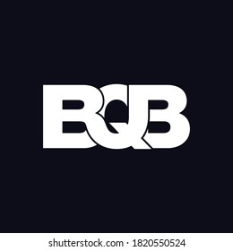 BQB-Brief-Monogramm-Logo-Design, Vektorgrafik