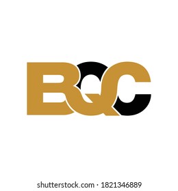 BQC letter monogram logo design vector