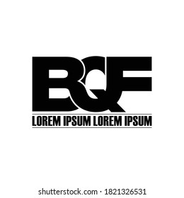 BQF-Brief-Monogramm-Logo-Design-Vektorgrafik