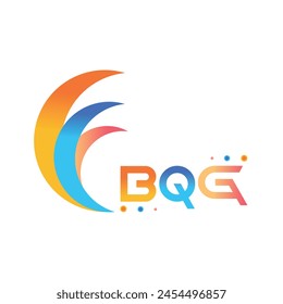 Diseño del logotipo del Web de la tecnología de la letra BQG sobre fondo blanco. Logotipo y tipografía de monograma en mayúsculas BQG para marca de tecnología, negocios e inmobiliaria.
