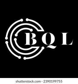 BQL letter design. BQL letter technology logo design on white background. BQL Monogram logo design for entrepreneur and business