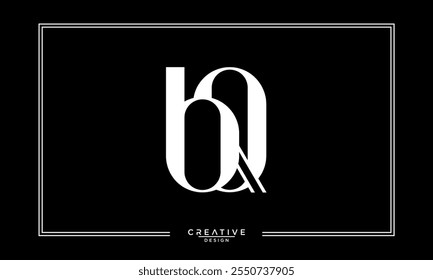 BQ,QB, B, Q, Letras abstratas Monograma de logotipo