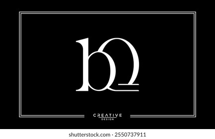 BQ,QB, B, Q, Letras abstratas Monograma de logotipo