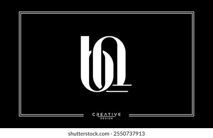 BQ,QB, B, Q, Abstract Letters Logo Monogram