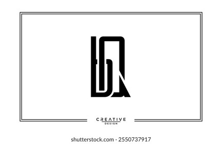 BQ,QB, B, Q, Abstract Letters Logo Monogram