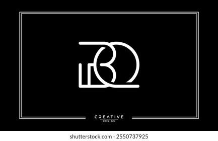 BQ,QB, B, Q, Abstract Letters Logo Monogram