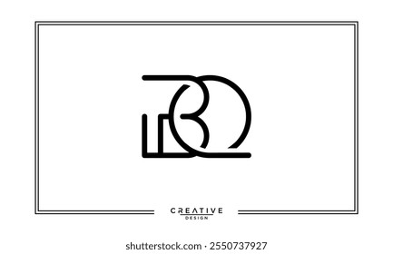 BQ,QB, B, Q, Abstract Letters Logo Monogram