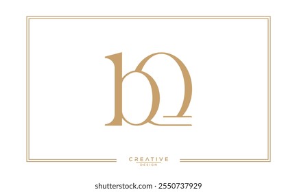 BQ,QB, B, Q, Letras abstratas Monograma de logotipo