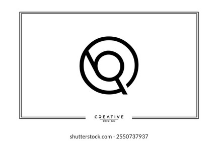 BQ,QB, B, Q, Abstract Letters Logo Monogram