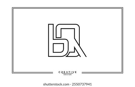 BQ,QB, B, Q, Abstract Letters Logo Monogram
