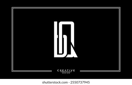 BQ,QB, B, Q, Abstract Letters Logo Monogram