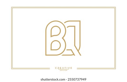BQ,QB, B, Q, Abstract Letters Logo Monogram