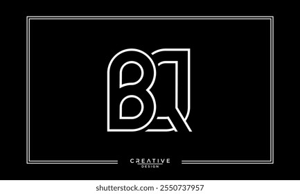 BQ,QB, B, Q, Letras abstratas Monograma de logotipo