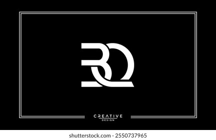 BQ,QB, B, Q, Abstract Letters Logo Monogram