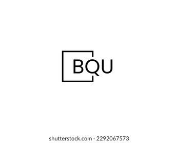 BQU Letter Initial Logo Design Vector Illustration