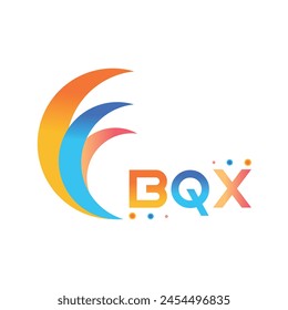 BQX Brieftechnologie Web Logo Design auf weißem Hintergrund. BQX-Großbuchstaben-Monogramm-Logo und Typografie für Technologie, Business und Immobilien brand.
